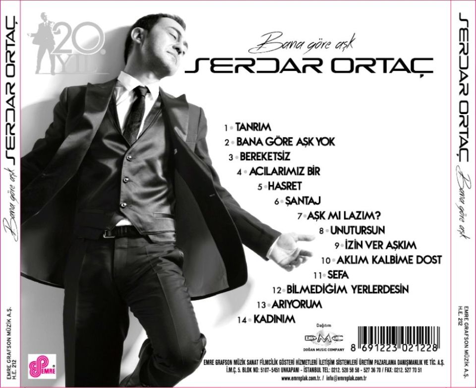 SERDAR ORTAÇ - BANA GÖRE AŞK (CD) (2014)