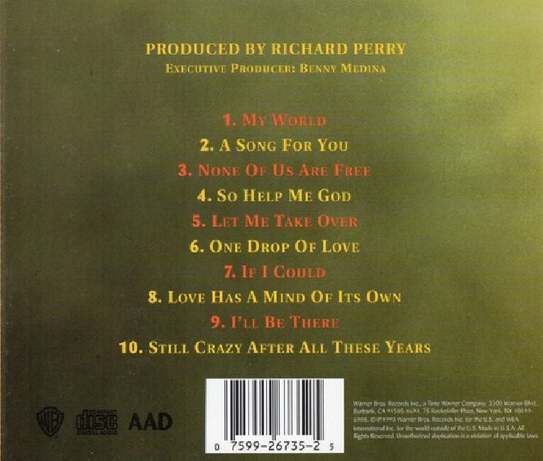 RAY CHARLES - MY WORLD (CD) (1993)