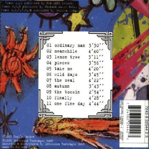 FOOL'S GARDEN - DISH OF THE DAY