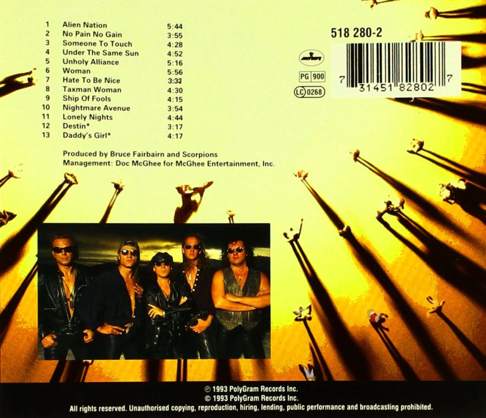 SCORPIONS - FACE THE HEAT (CD) (1993)