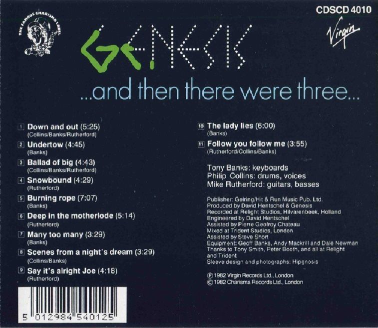 GENESIS - AND THEN THERE WERE THREE