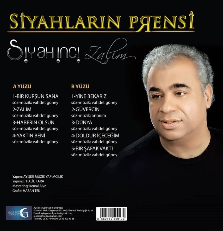SİYAH İNCİ - ZALİM / SİYAHLARIN PRENSİ (LP)
