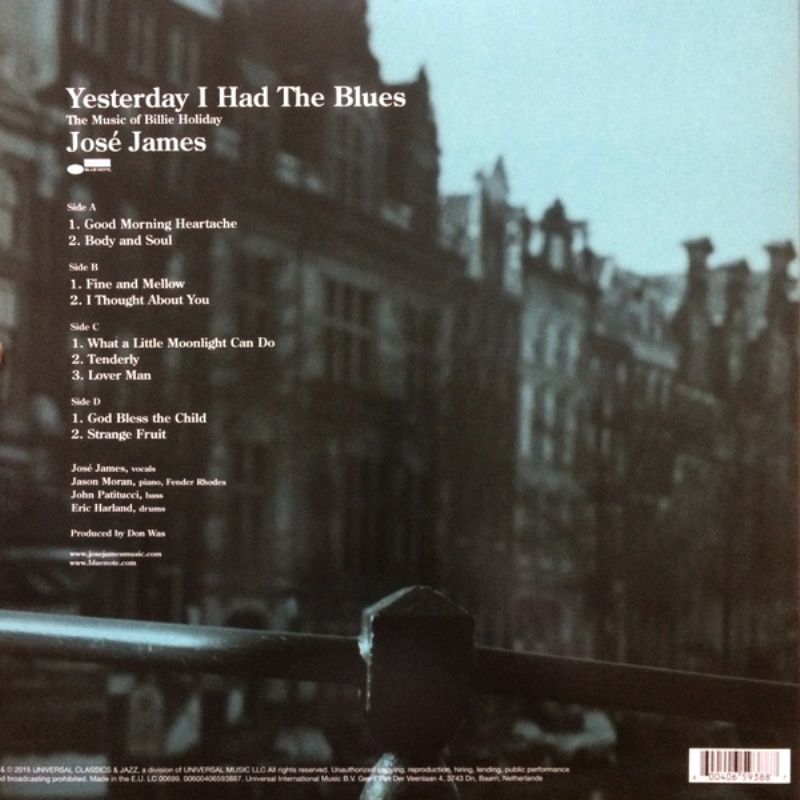 JOSE JAMES - YESTERDAY I HAD THE BLUES:
