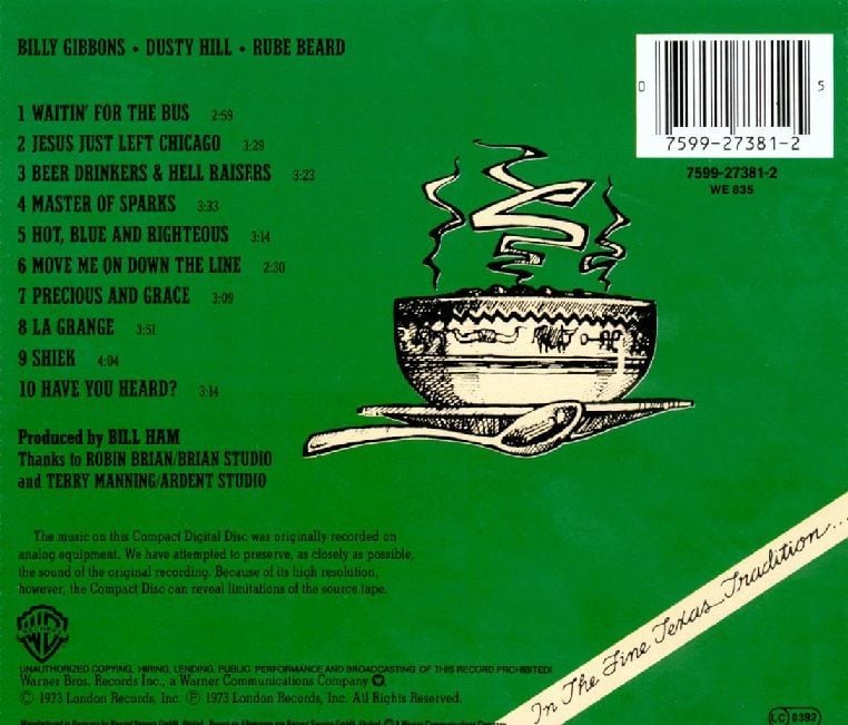 ZZ TOP - TRES HOMBRES (1973)