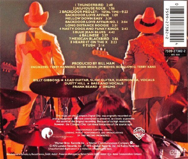 ZZ TOP - FANDANGO (CD) (1988)