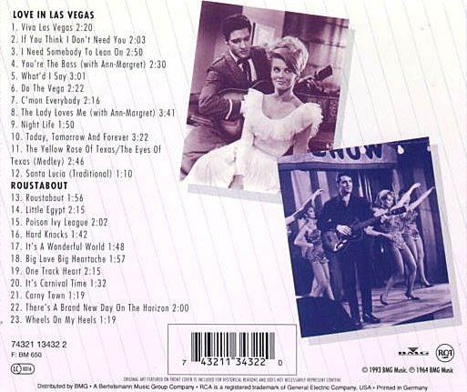 ELVIS PRESLEY - DOUBLE FEATURES LOVE IN LAS VEGAS & ROUSTABOUT