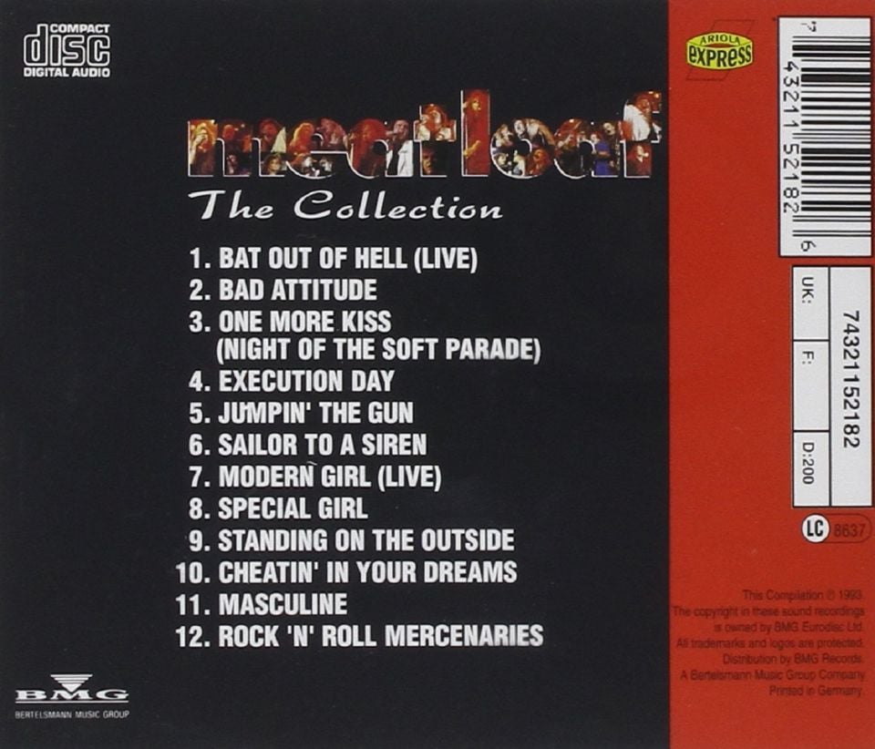 MEAT LOAF - THE COLLECTION (CD)(1993)