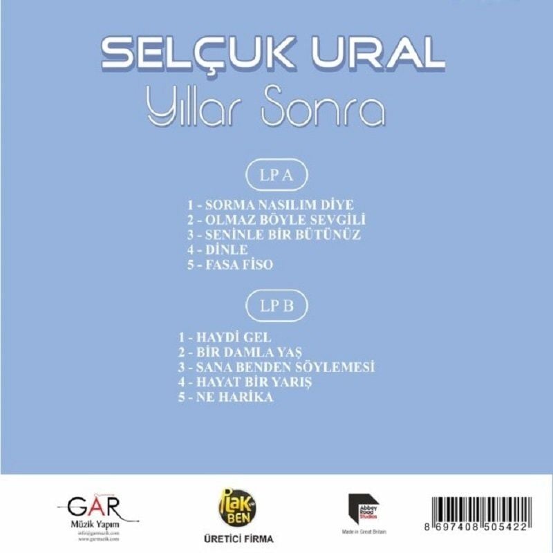 SELÇUK URAL - YILLAR SONRA (LP)