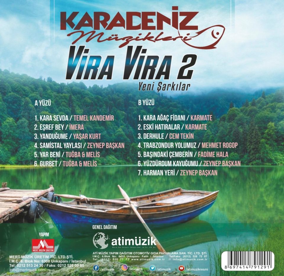 KARADENİZ MÜZİKLERİ - VİRA VİRA 2 (LP)