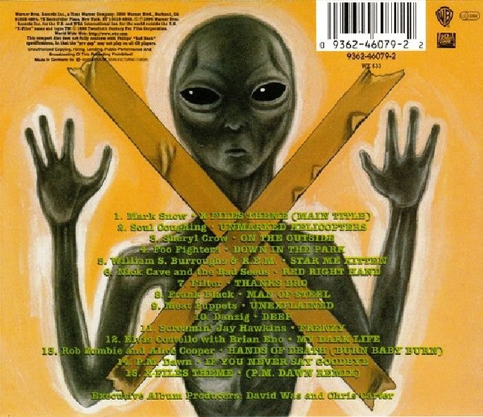 THE X FILES SONGS IN THE KEY OF X - SOUNDTRACK (CD) (1996)