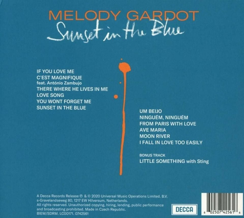 MELODY GARDOT - SUNSET IN THE BLUE (CD) (2020)