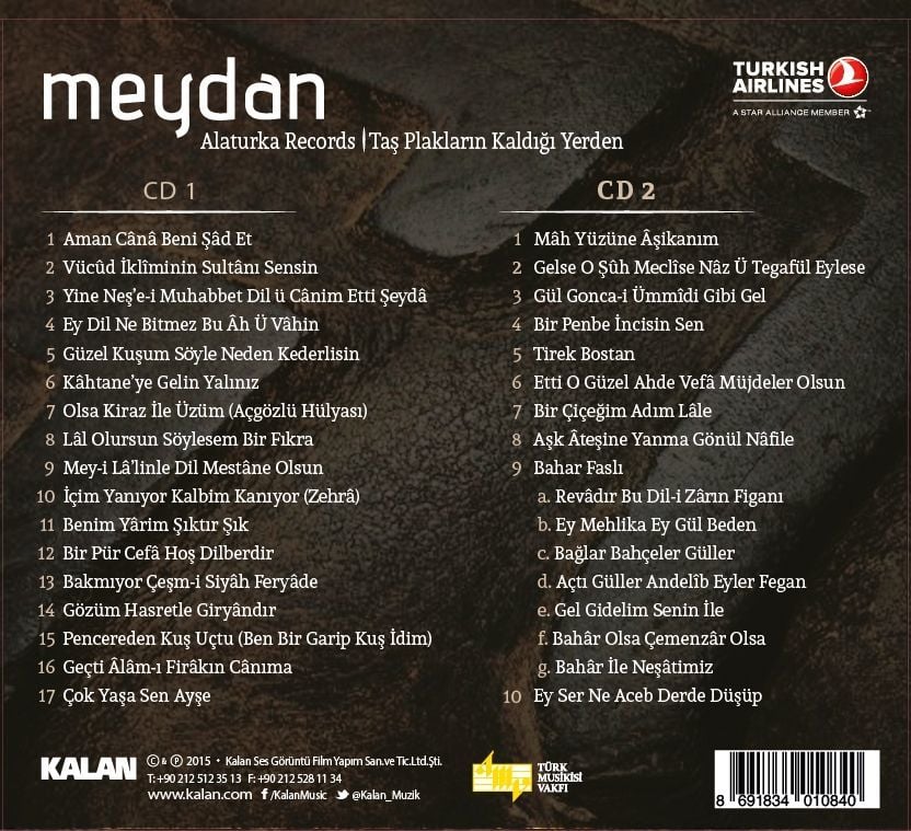 ALATURKA RECORDS -  MEYDAN / TAŞ PLAKLARIN KALDIĞI YERDEN (2 CD)