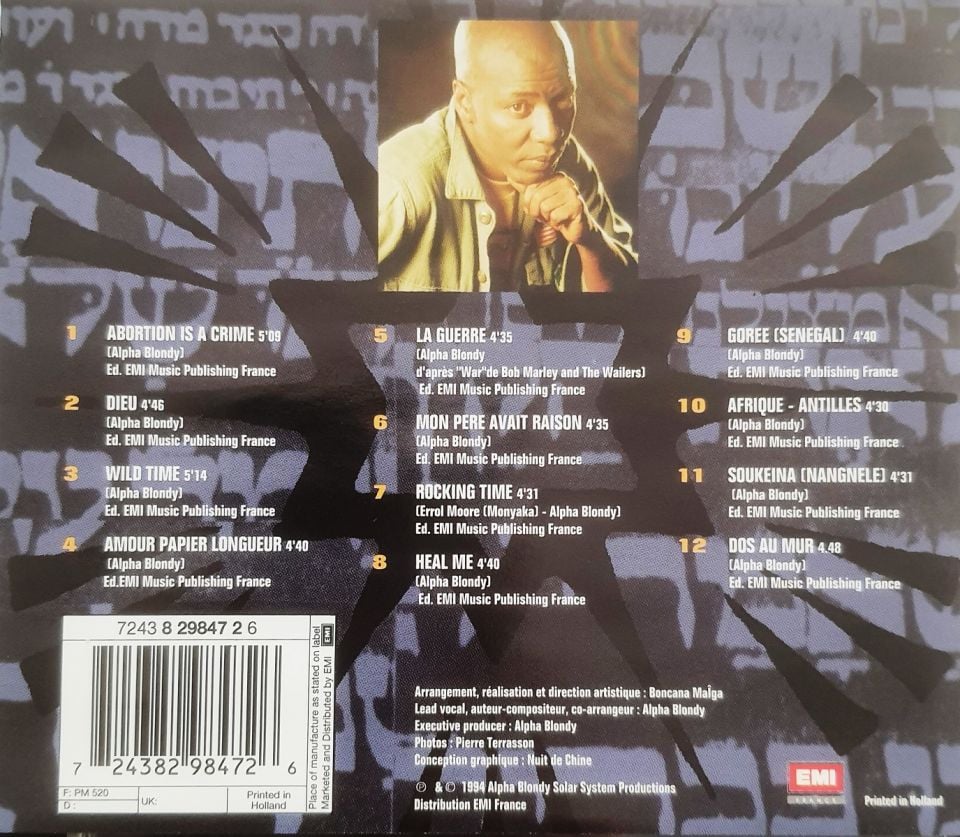 ALPHA BLONDY & THE SOLAR SYSTEM - DIEU (CD) (1994)