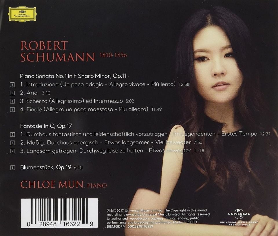CHLOE MUN - SCHUMANN: PIANO SONATA NO. 1 & FANTASIE (CD)