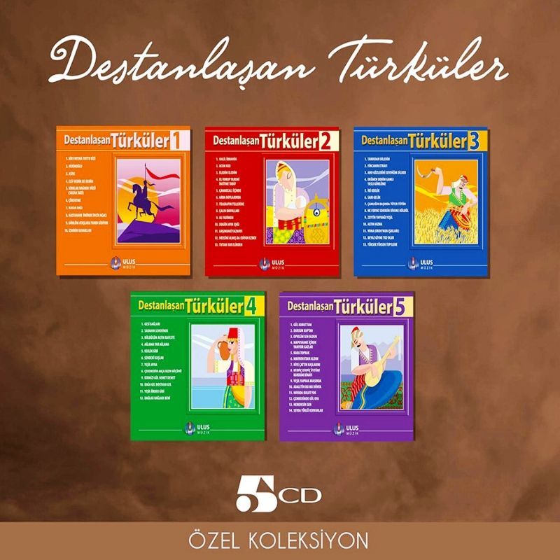 DESTANLAŞAN TÜRKÜLER - ÖZEL KOLEKSİYON (5 CD)