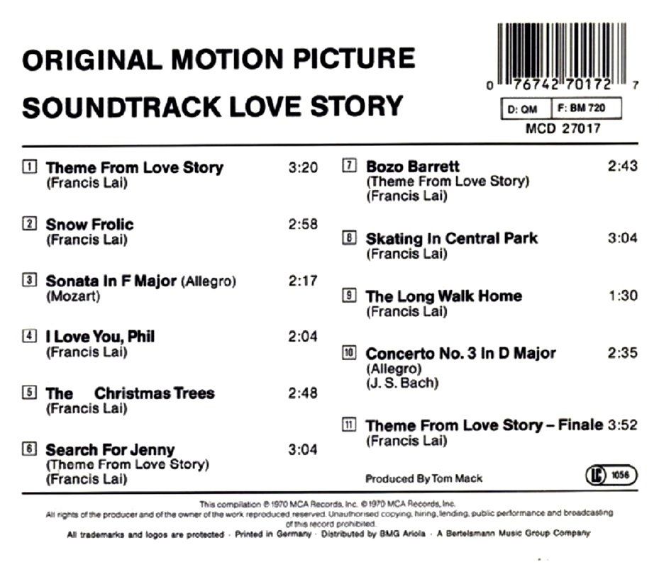 LOVE STORY - SOUNDTRACK (CD)