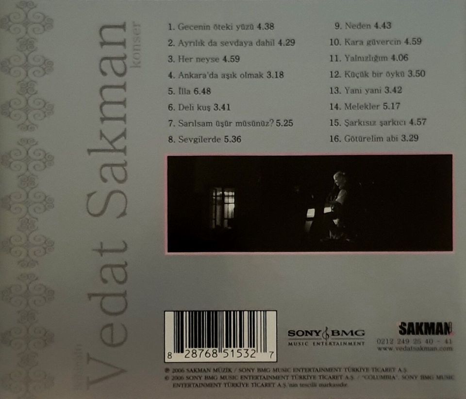 VEDAT SAKMAN - KONSER (CD) (2006)