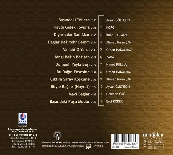 TÜRKÜLERLE TÜRKİYE (TÜRKİYE WITH FOLK SONGS) - 21 DİYARBAKIR