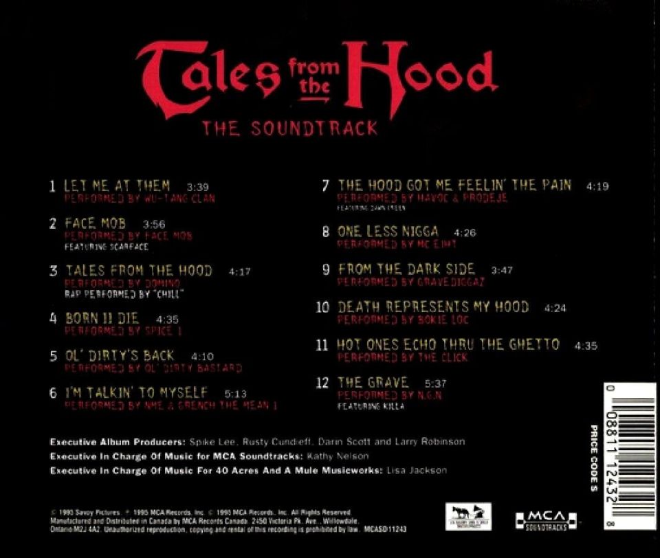 TALES FROM THE HOOD - SOUNDTRACK (CD) (1995)