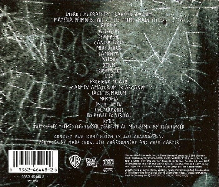 THE X FILES THE TRUTH AND THE LIGHT MUSIC FROM THE X FILES - SOUNDTRACK (CD) (1996)