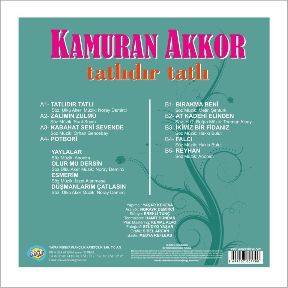 KAMURAN AKKOR - TATLIDIR TATLI (LP)