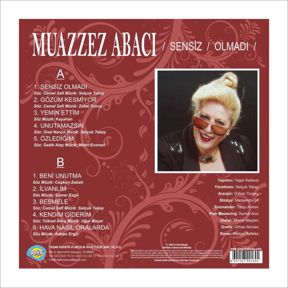 MUAZZEZ ABACI - SENSİZ OLMADI (LP)