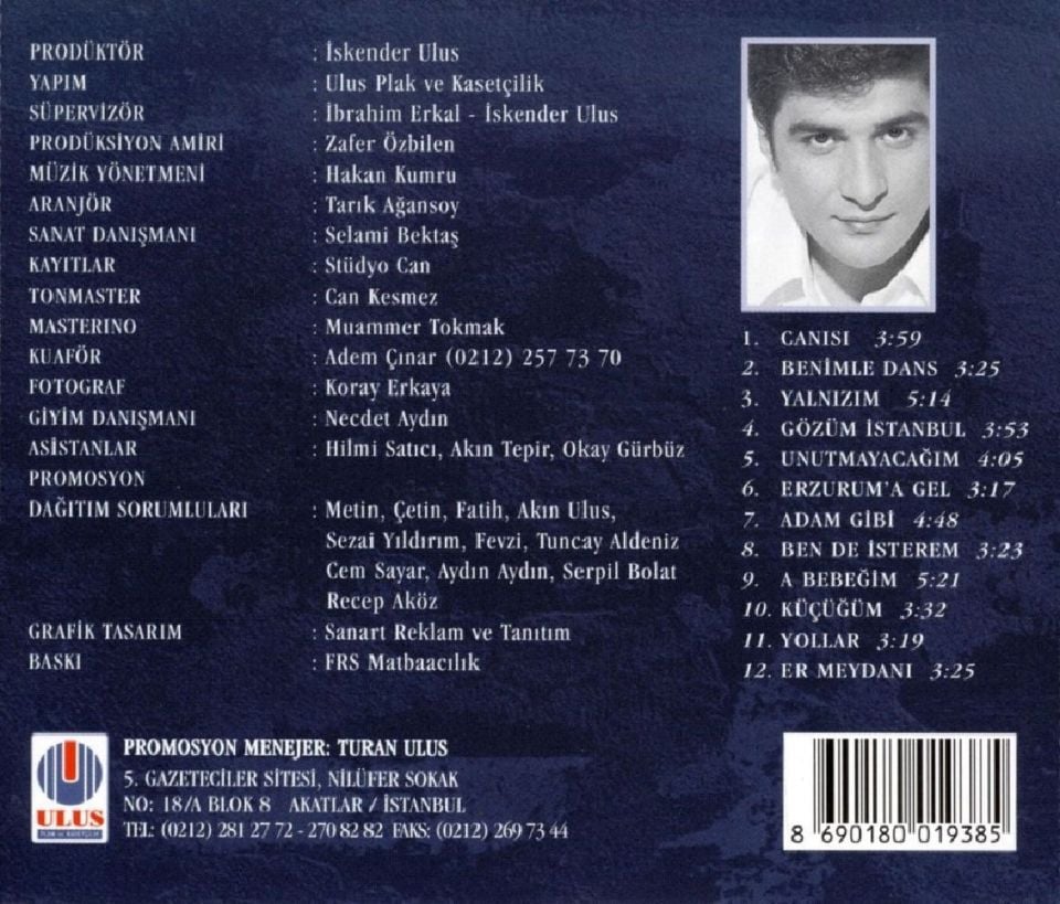 İBRAHİM ERKAL - GÖNLÜNÜZE TALİBİM (CD) (1996)