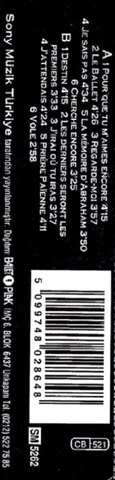 CELINE DION - D'EUX (MC) (1995)