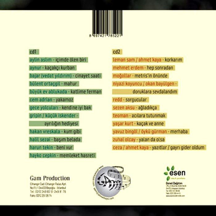 AHMET KAYA - ...BİR EKSİĞİZ (2 CD) (2014)