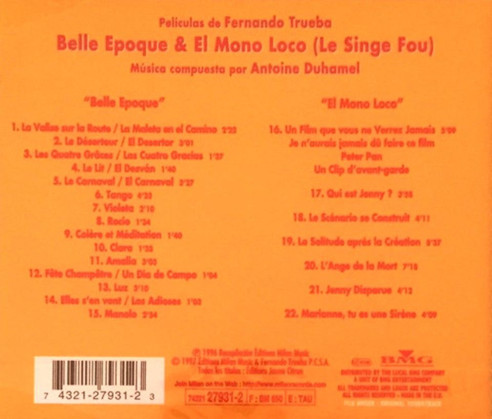 BELLE EPOQUE & EL MONO LOCO - UNA PELICULA FERNANDO TRUEBA (LE SINGE FOU)