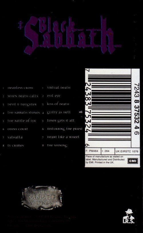 BLACK SABBATH - THE SABBATH STONES (MC)
