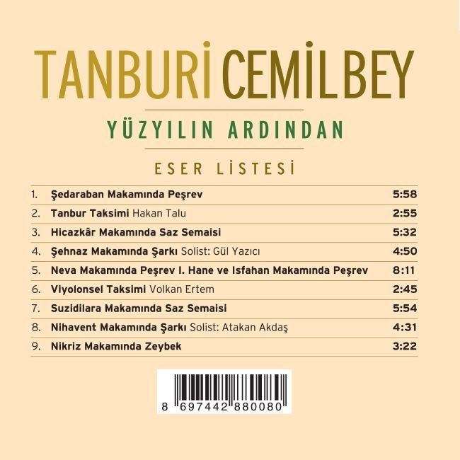 TANBURİ CEMİL BEY - YÜZYILIN ARDINDAN / R. HAKAN TALU