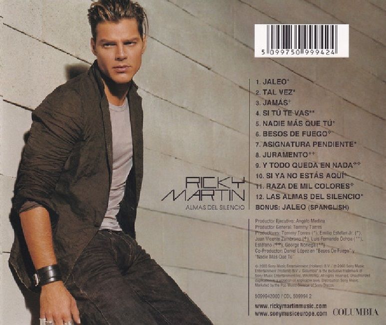 RICKY MARTIN - ALMAS DEL SILENCIO (CD) (2003)