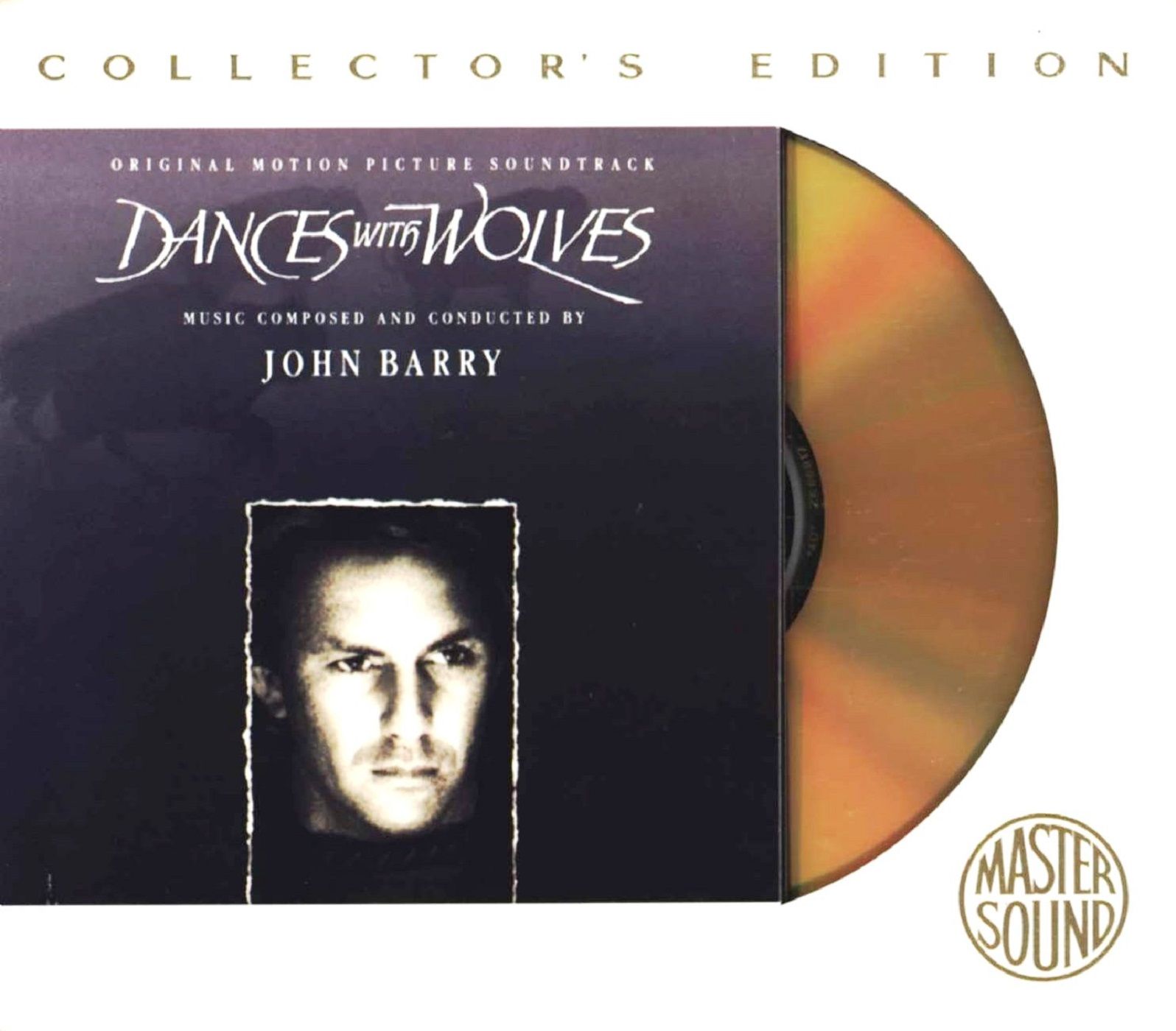 DANCES WITH WOLVES  - SOUNDTRACK (CD) (1990)(COLLECTORS EDITION) MASTER SOUND SPECIAL 24-KARAT GOLD DISC