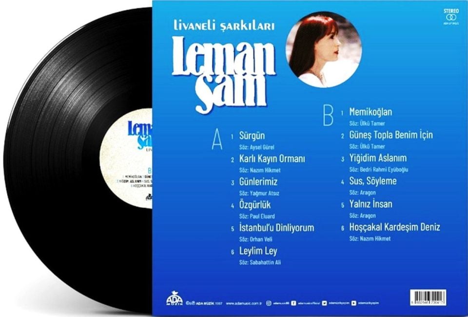 LEMAN SAM - LİVANELİ ŞARKILARI (LP)