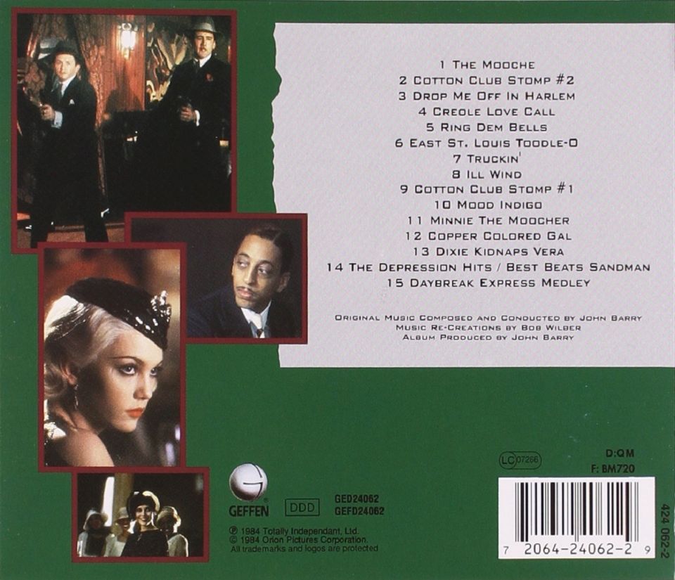 THE COTTON CLUB - SOUNDTRACK (CD) (1984)