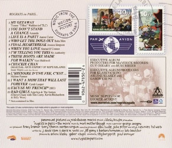RUGRATS IN PARIS - SOUNDTRACK (CD)