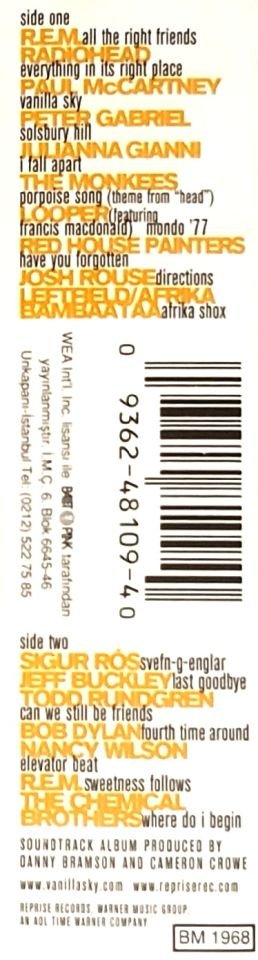VANILLA SKY - SOUNDTRACK (MC) (2001)