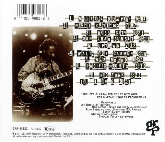 LEE RITENOUR - ALIVE IN L.A. (CD) (1997)