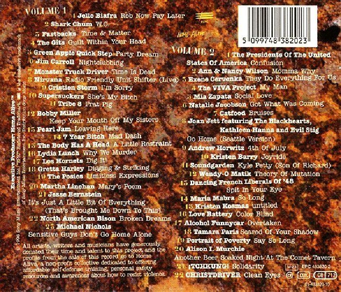 HOME ALIVE THE ART OF SELF DEFENSE - VARIOUS (CD) (1996)