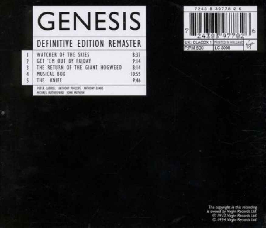 GENESIS - LIVE (DEFINITIVE EDITION REMASTER)