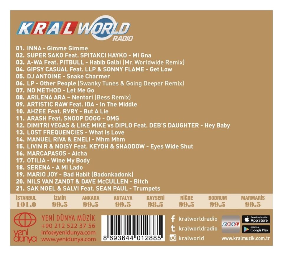 DANCE HITS 2017 - KRAL WORLD RADIO