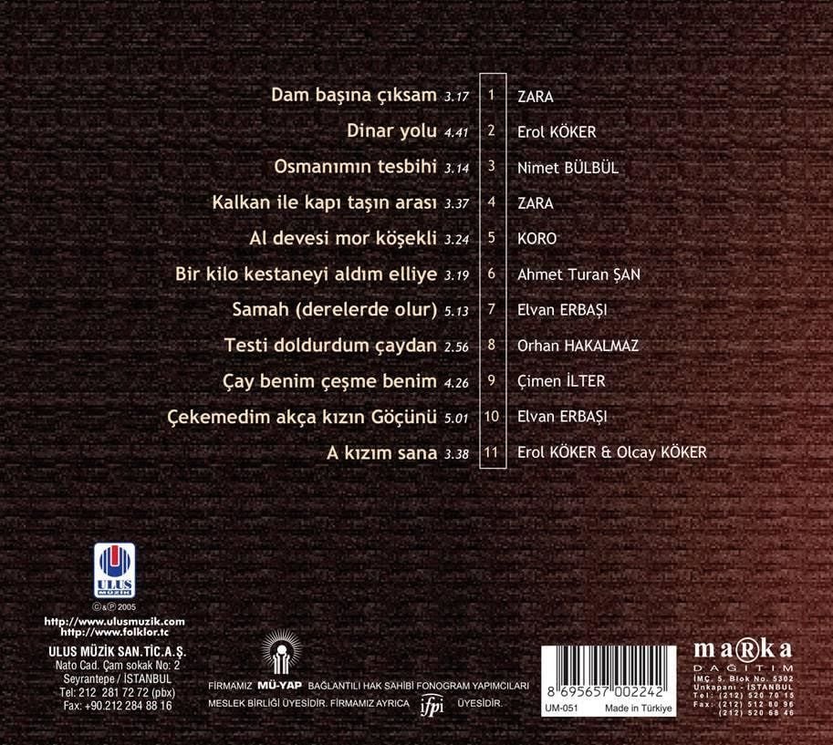 TÜRKÜLERLE TÜRKİYE (TÜRKİYE WITH FOLK SONGS) - 07 ANTALYA