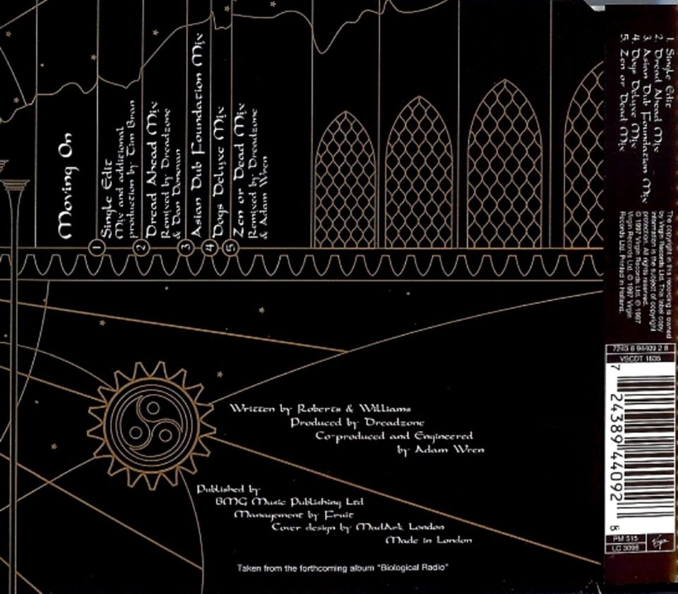 DREADZONE - MOVING ON (SINGLE CD) (1997)