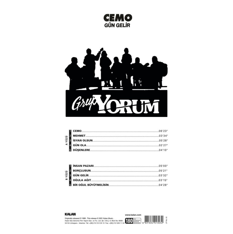GRUP YORUM - CEMO / GÜN GELİR (LP)