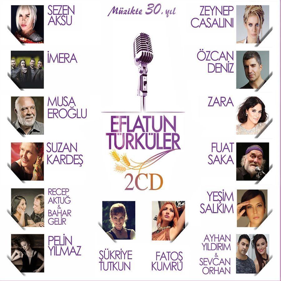 EFLATUN TÜRKÜLER - ÇEŞİTLİ SANATÇILAR (2 CD)