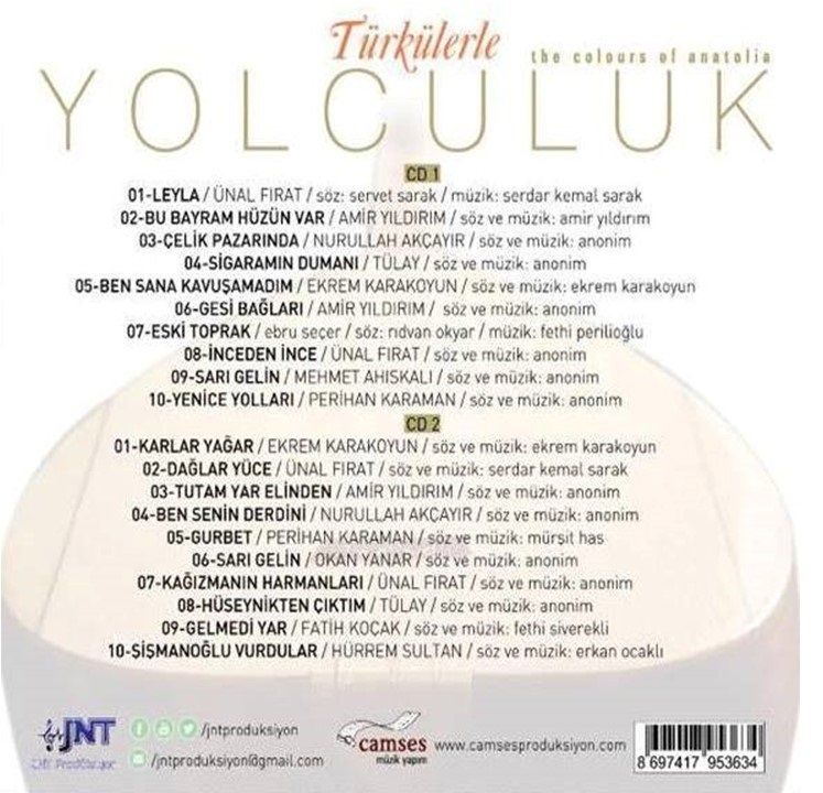 TÜRKÜLERLE YOLCULUK - ÇEŞİTLİ SANATÇILAR (2 CD)