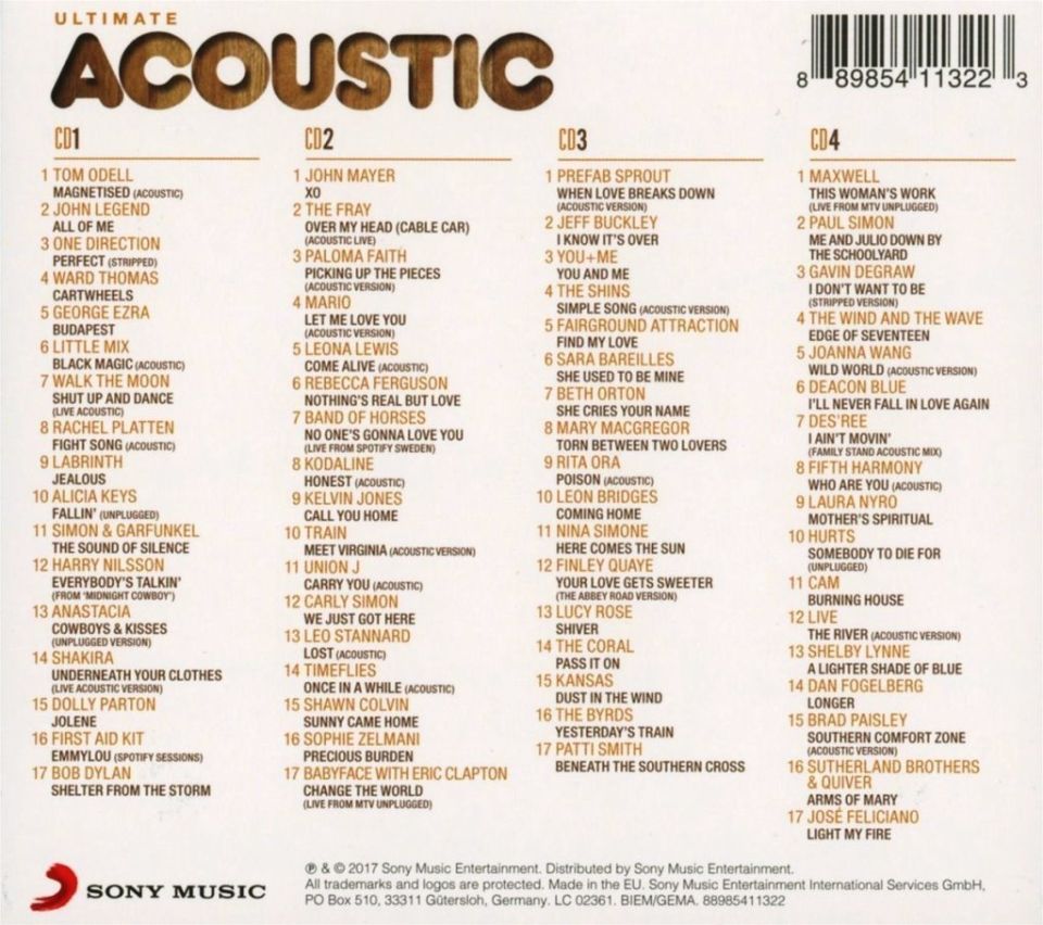 ULTIMATE... ACOUSTIC - VARIOUS (4 CD)