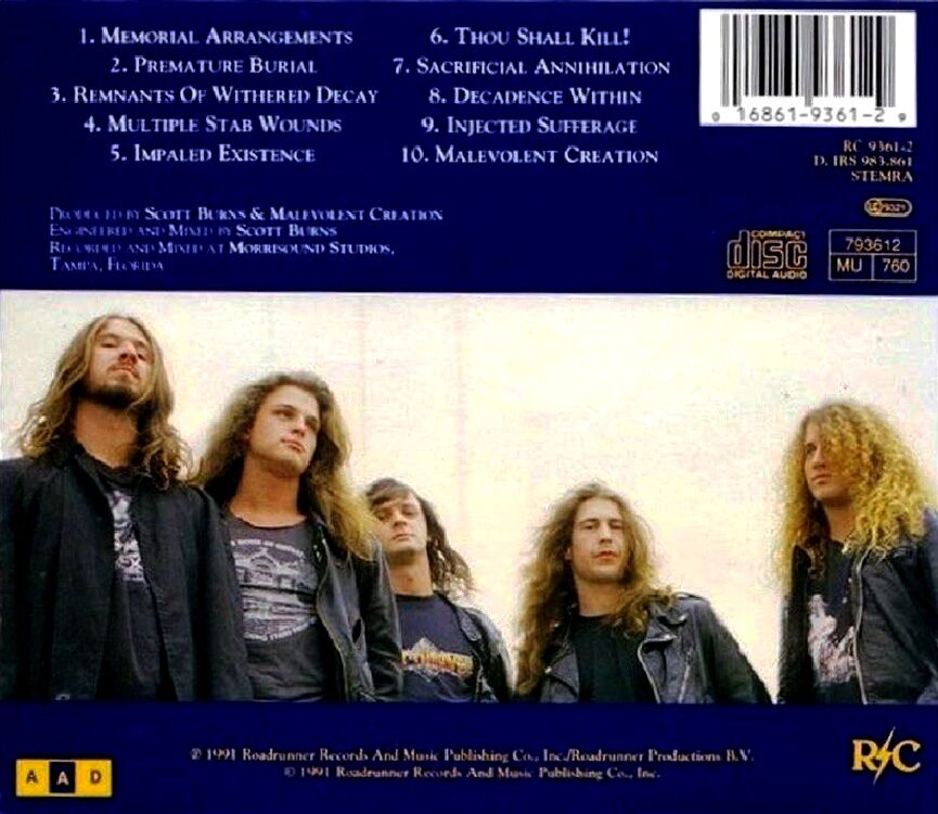 MALEVOLENT CREATION - THE TEN COMMANDMENT (CD) (1991)