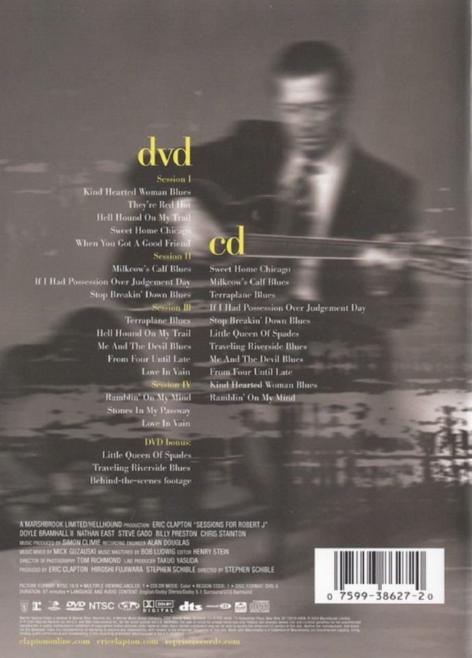 ERIC CLAPTON - SESSIONS FOR ROBERT J (CD+DVD)